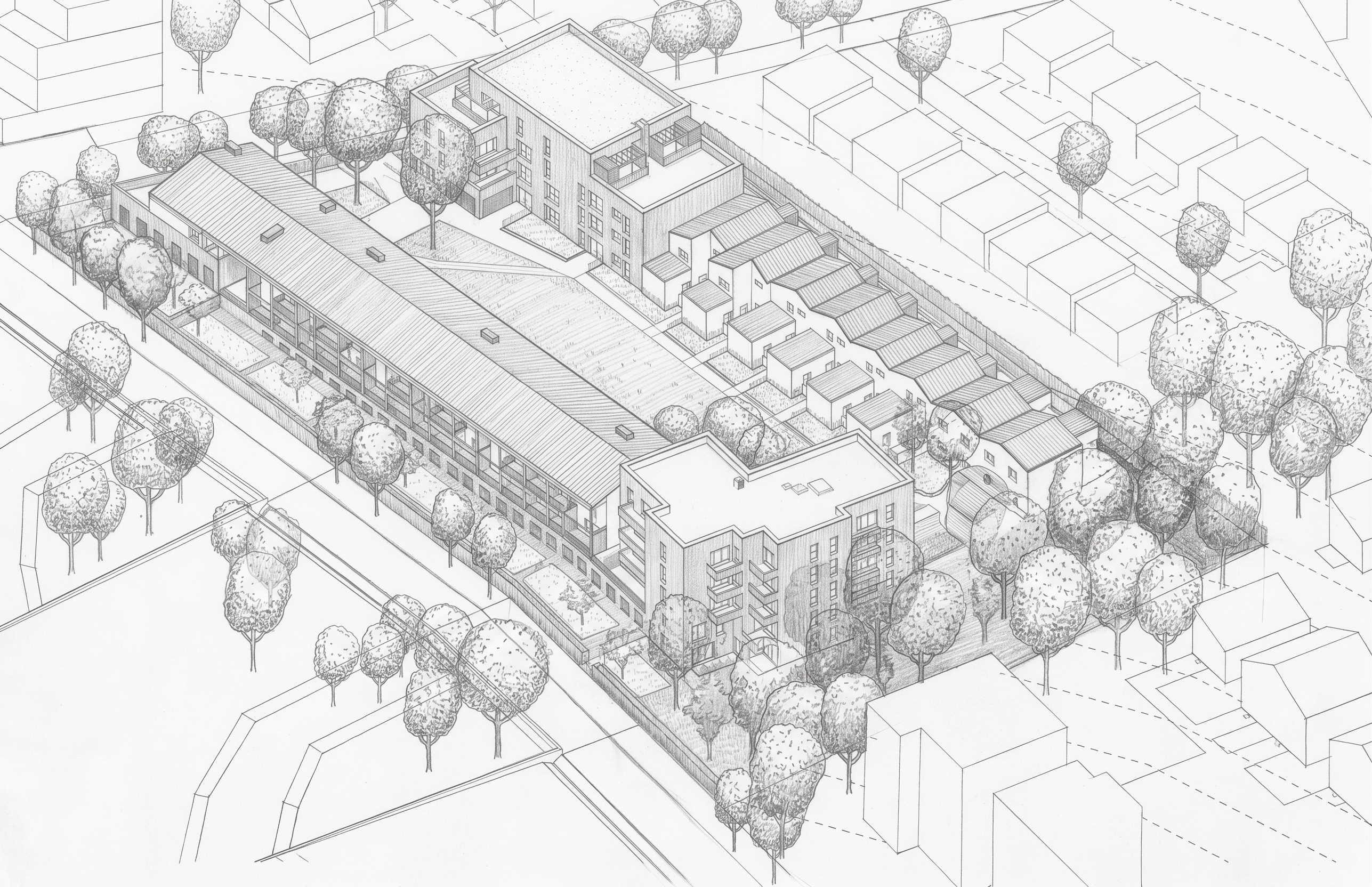 Plans d'exécution VRD de la ZAC des Belles Vues, Lot A17F, à Arpajon (91)