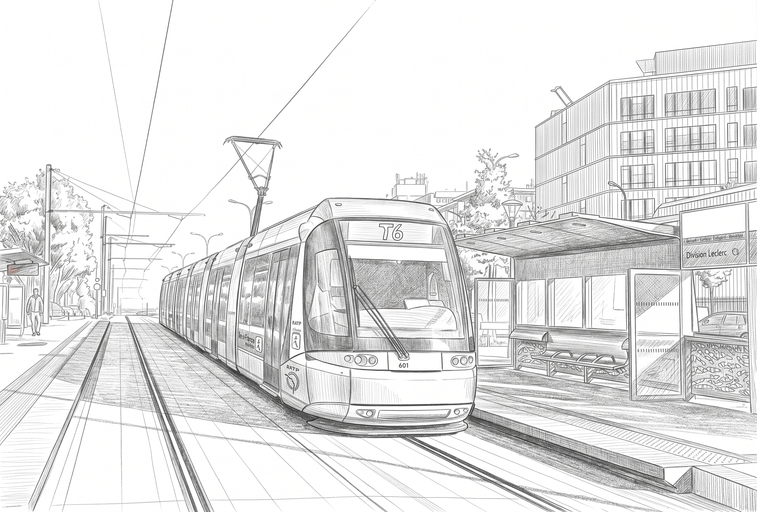 Plans d'exécution VRD du tramway T6 à Clamart (92)