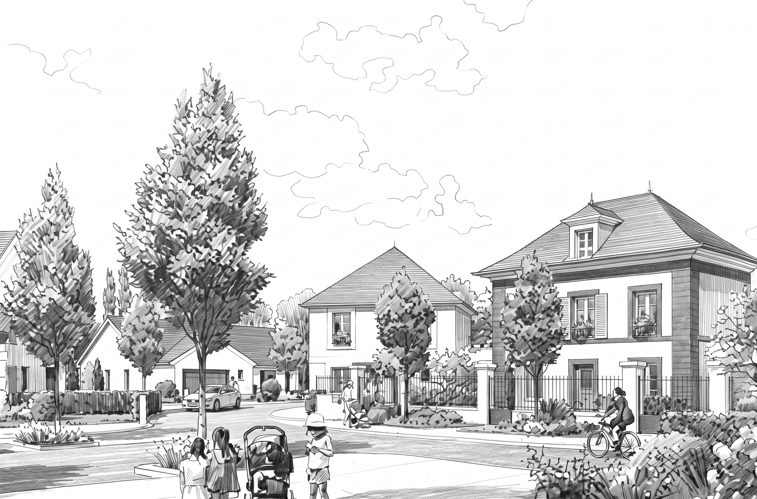 Plans d'exécution VRD du lotissement Domaine de la Maréchalerie, La Queue-lez-Yvelines (78)